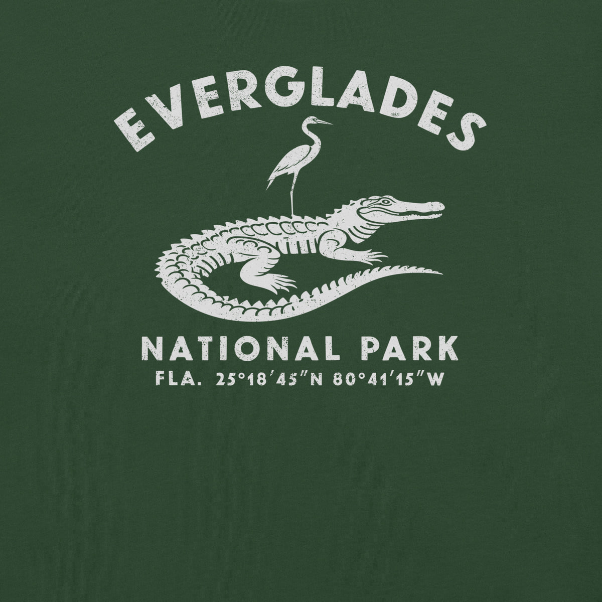 Everglades National Park Florida vintage graphic, printed on a SodaPop Cool t-shirt.