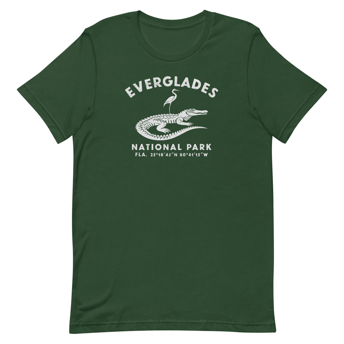 Everglades National Park Florida vintage graphic, printed on a SodaPop Cool t-shirt.