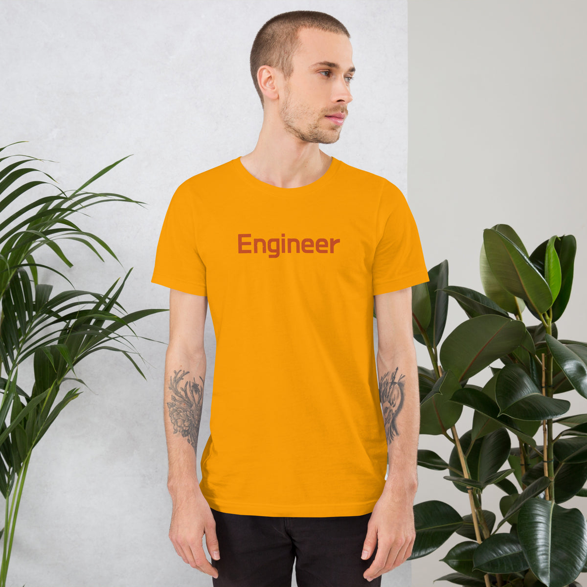 Engineer vintage graphic, printed on a SodaPop Cool t-shirt.