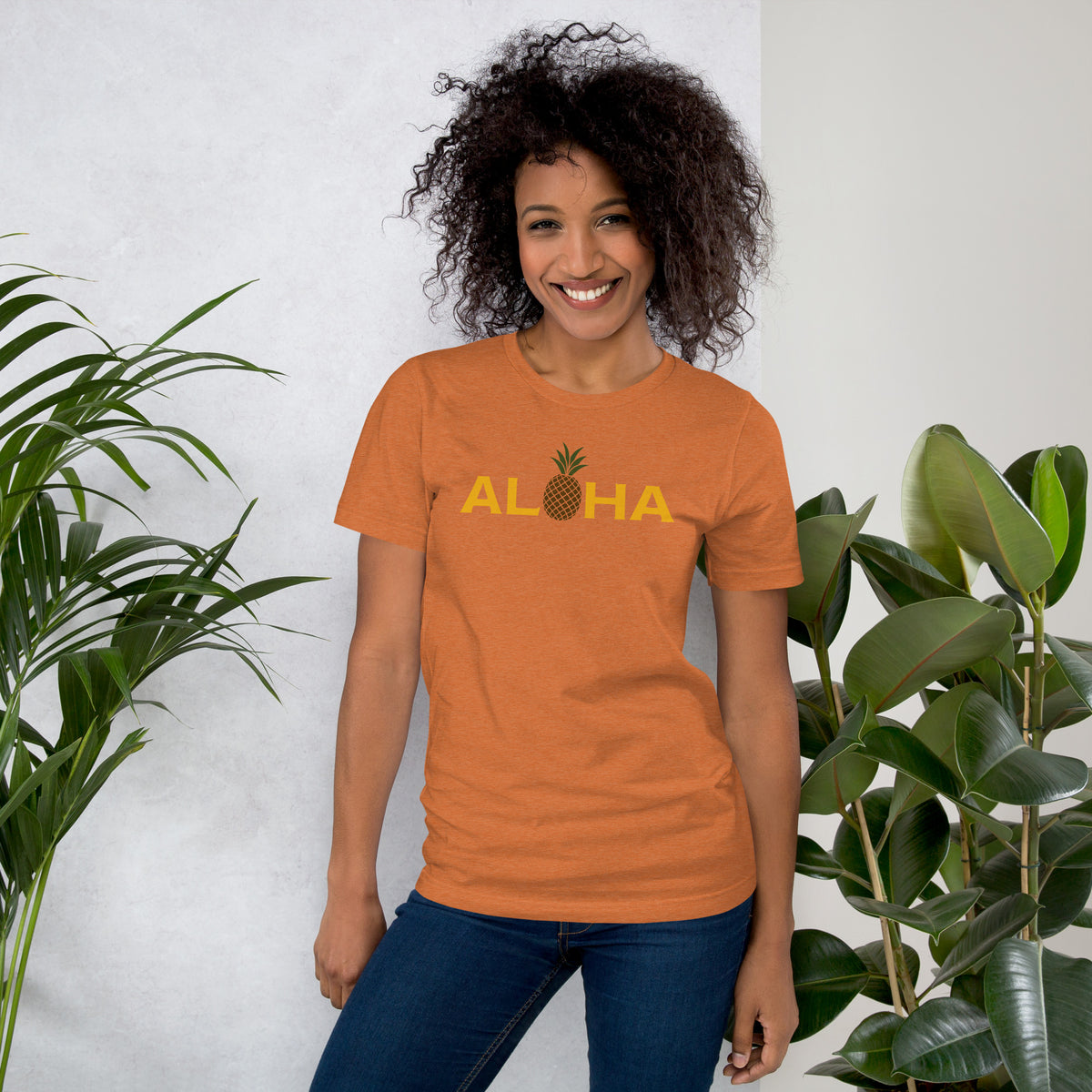 Aloha Hawaii Pineapple vintage graphic, printed on a SodaPop Cool t-shirt.