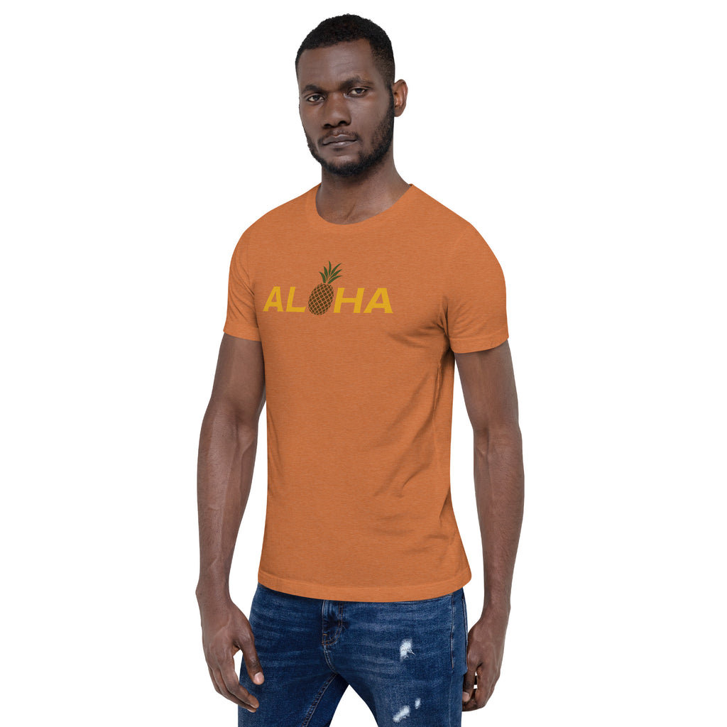 Aloha Hawaii Pineapple vintage graphic, printed on a SodaPop Cool t-shirt.