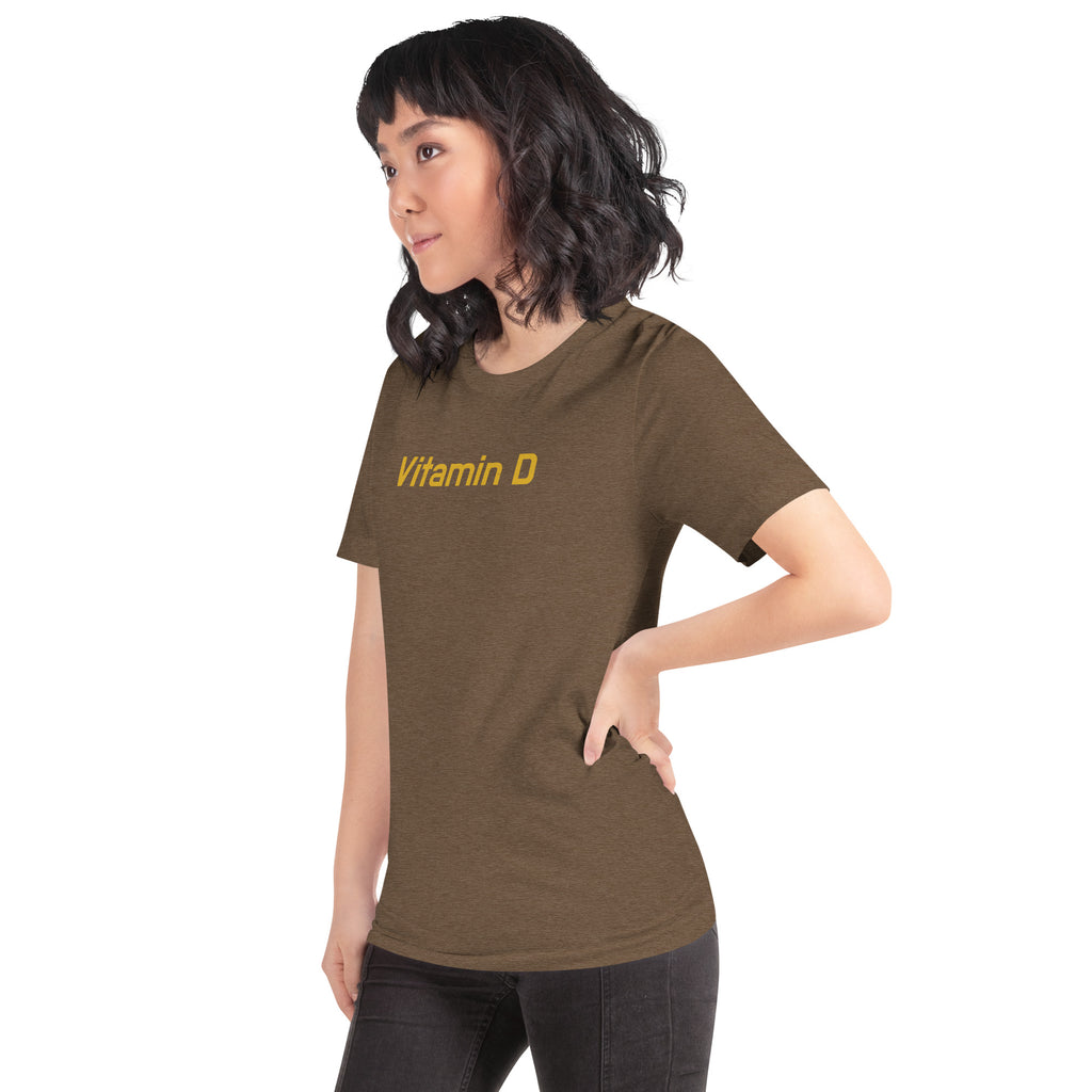Vitamin D vintage graphic, printed on a SodaPop Cool t-shirt.