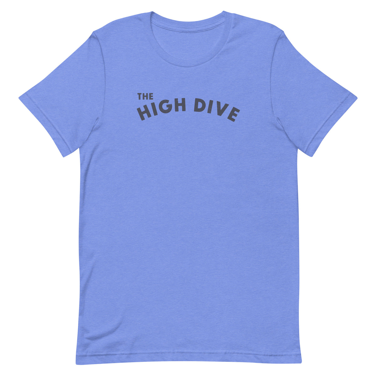 The High Dive vintage graphic, printed on a SodaPop Cool t-shirt.