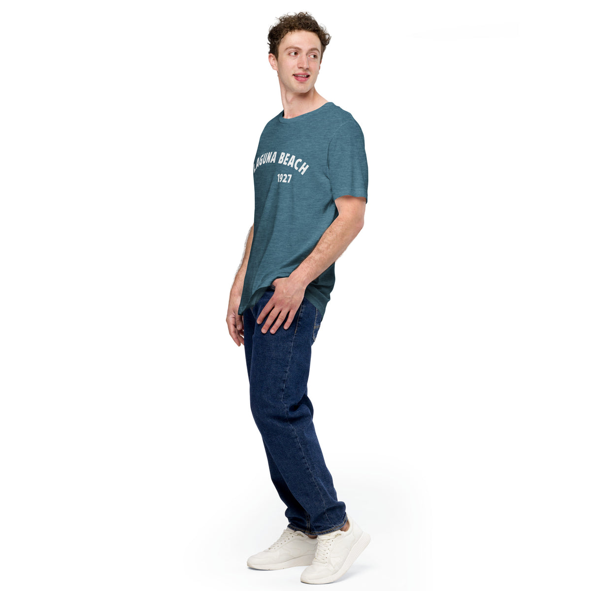 Laguna Beach 1927 California vintage graphic, printed on a SodaPop Cool t-shirt.