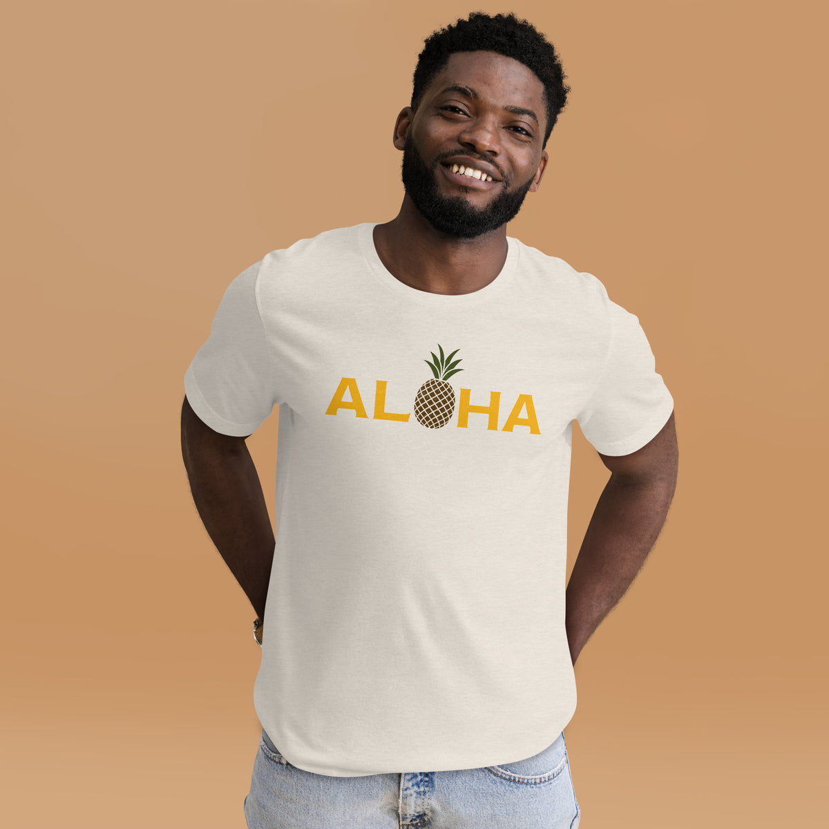 Aloha Hawaii Pineapple vintage graphic, printed on a SodaPop Cool t-shirt.