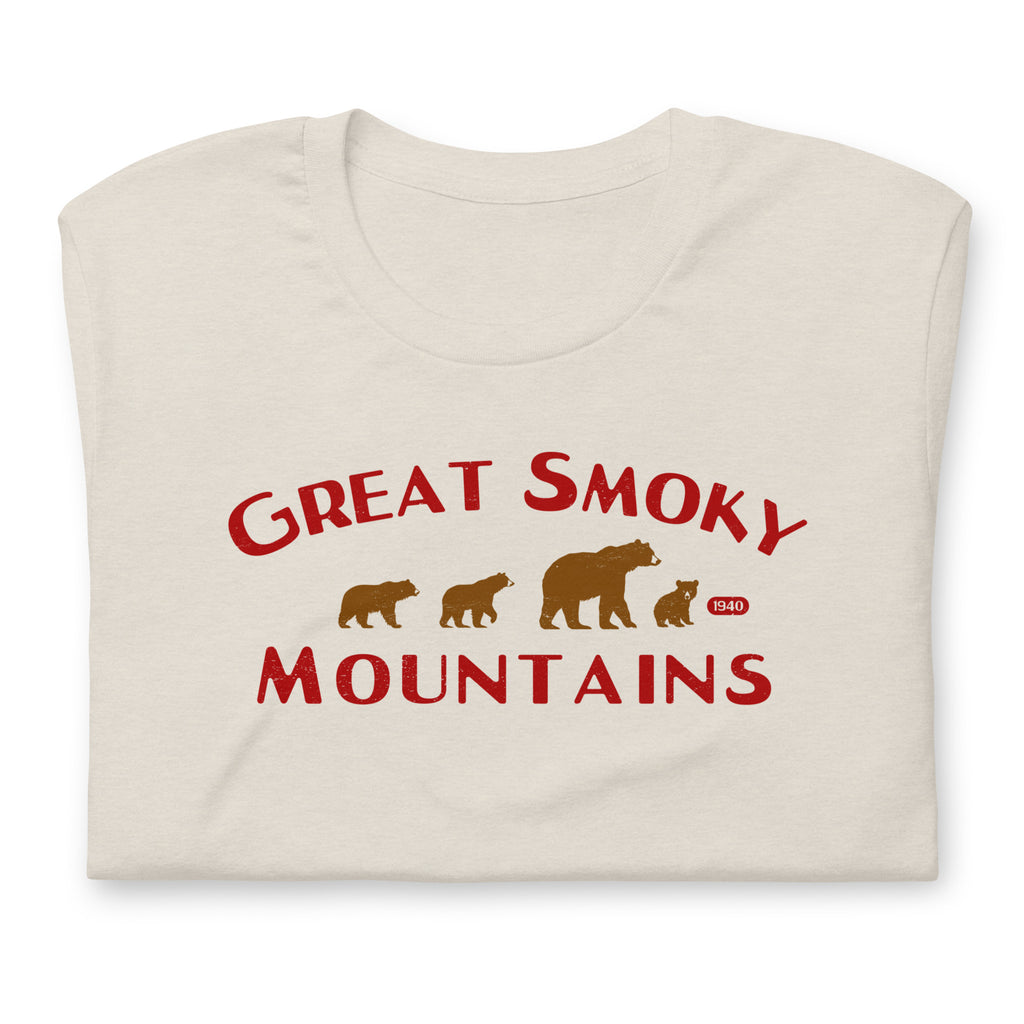 Great Smoky Mountains Park Bears vintage graphic, printed on a SodaPop Cool t-shirt.
