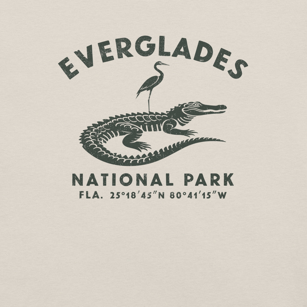 Everglades National Park Florida vintage graphic, printed on a SodaPop Cool t-shirt.