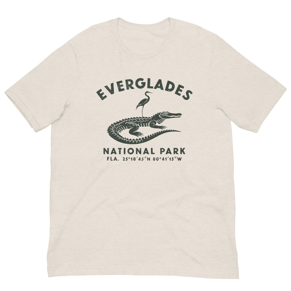Everglades National Park Florida vintage graphic, printed on a SodaPop Cool t-shirt.