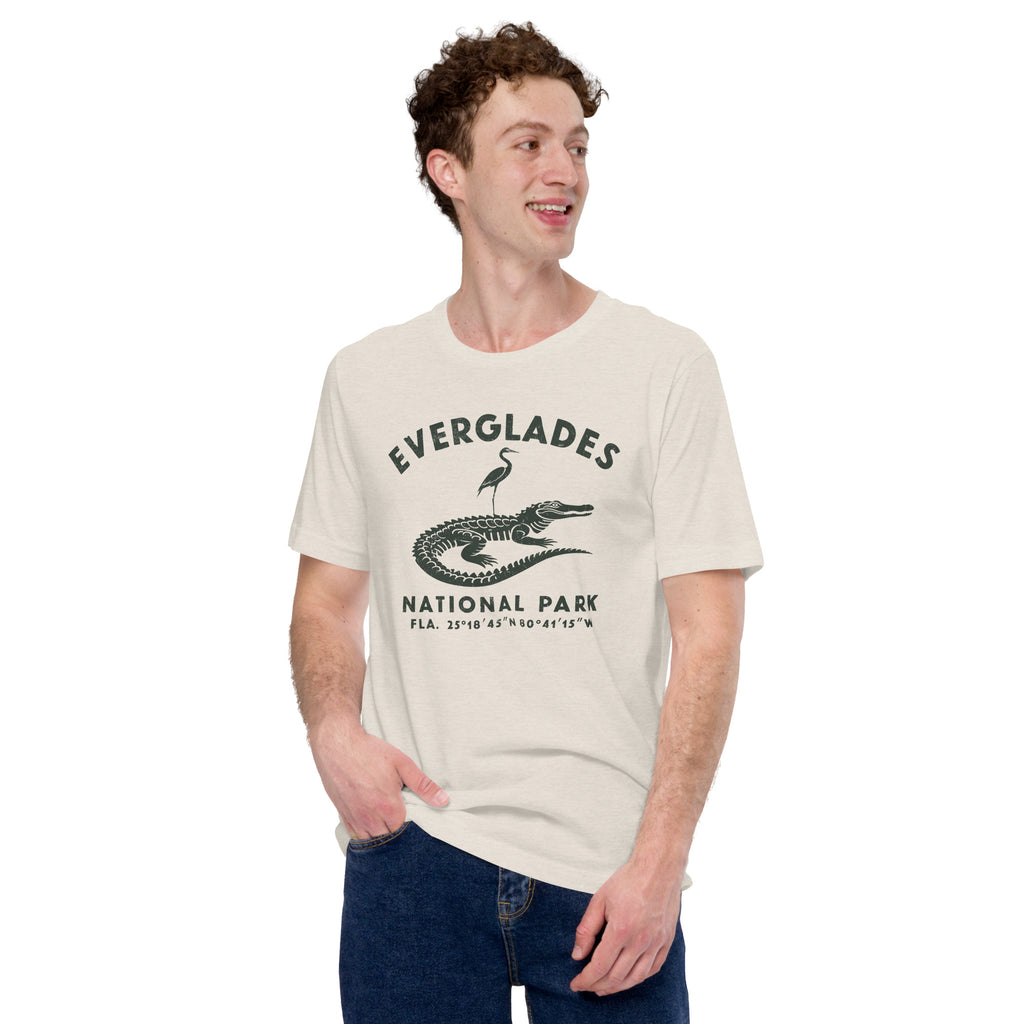 Everglades National Park Florida vintage graphic, printed on a SodaPop Cool t-shirt.