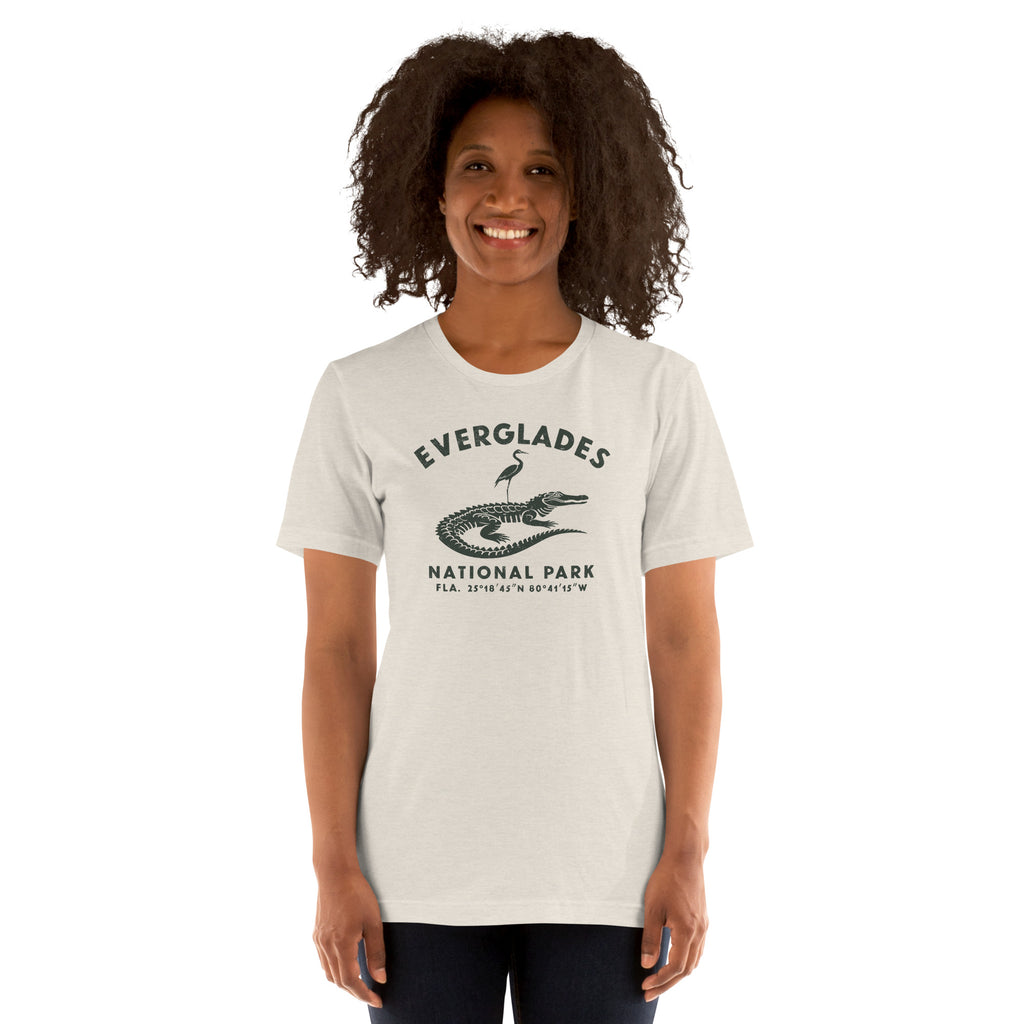 Everglades National Park Florida vintage graphic, printed on a SodaPop Cool t-shirt.