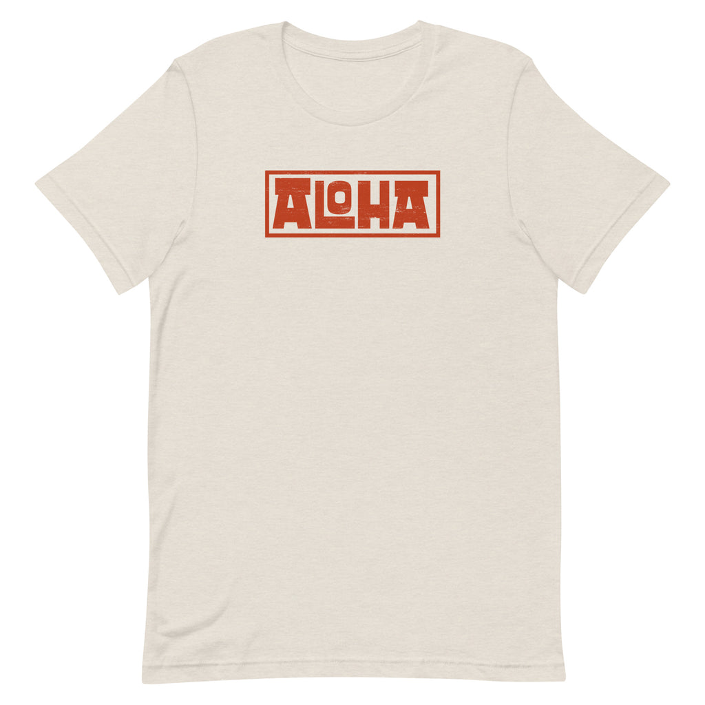 Aloha Hawaii Billboard vintage graphic, printed on a SodaPop Cool t-shirt.