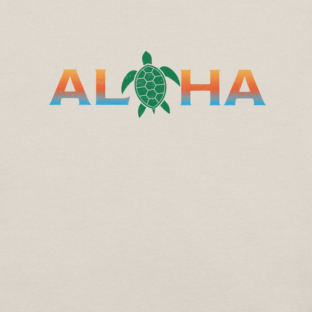 Aloha Hawaii Turtle vintage graphic, printed on a SodaPop Cool t-shirt.