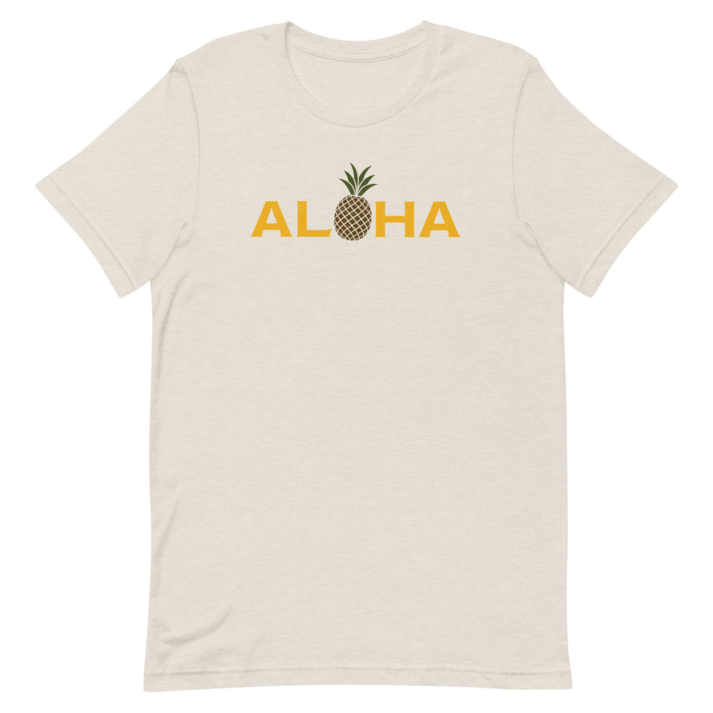 Aloha Hawaii Pineapple vintage graphic, printed on a SodaPop Cool t-shirt.