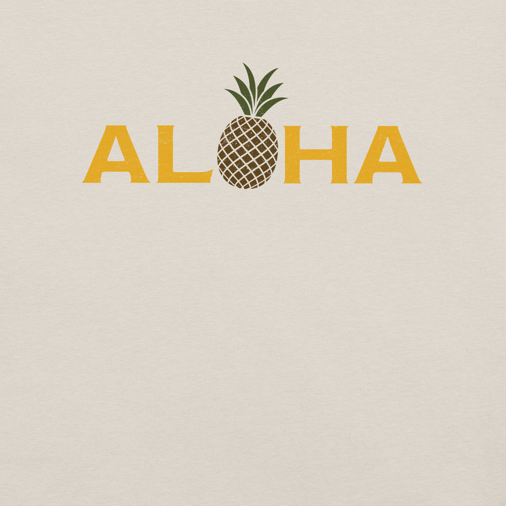 Aloha Hawaii Pineapple vintage graphic, printed on a SodaPop Cool t-shirt.