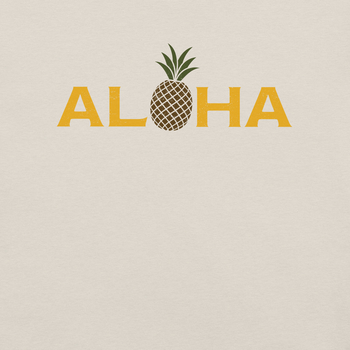 Aloha Hawaii Pineapple vintage graphic, printed on a SodaPop Cool t-shirt.