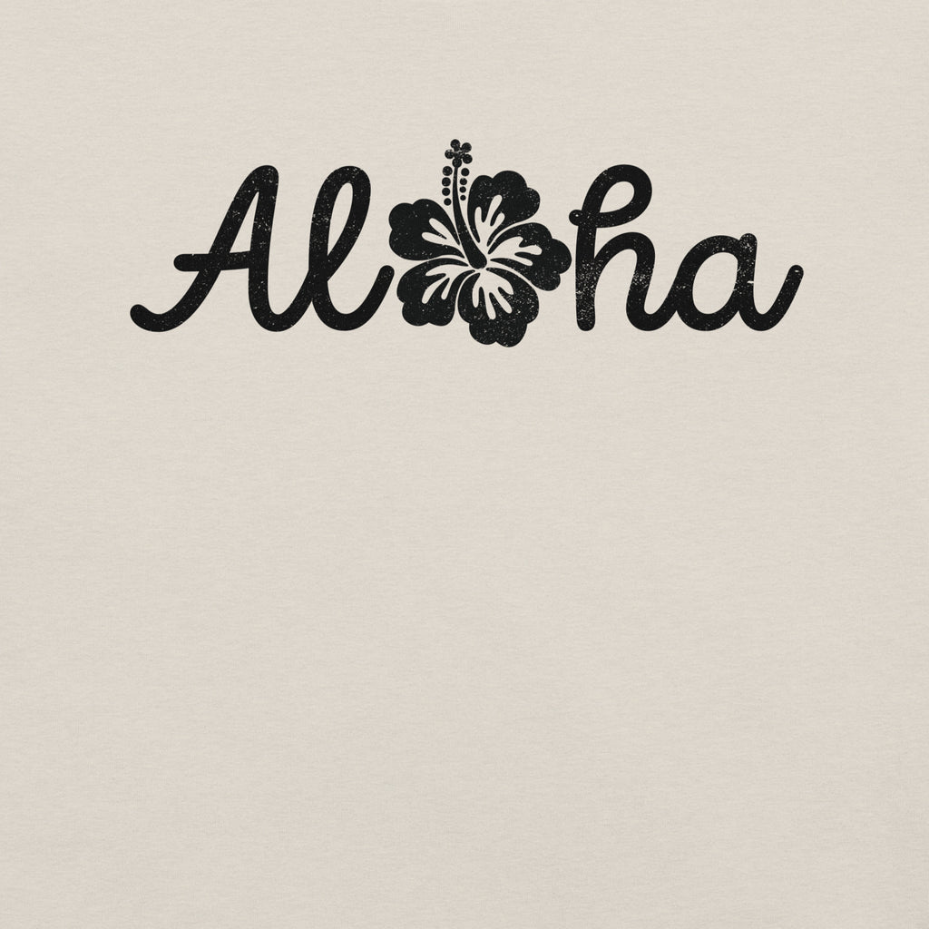 Aloha Hawaii Hibiscus Flower vintage graphic, printed on a SodaPop Cool t-shirt.