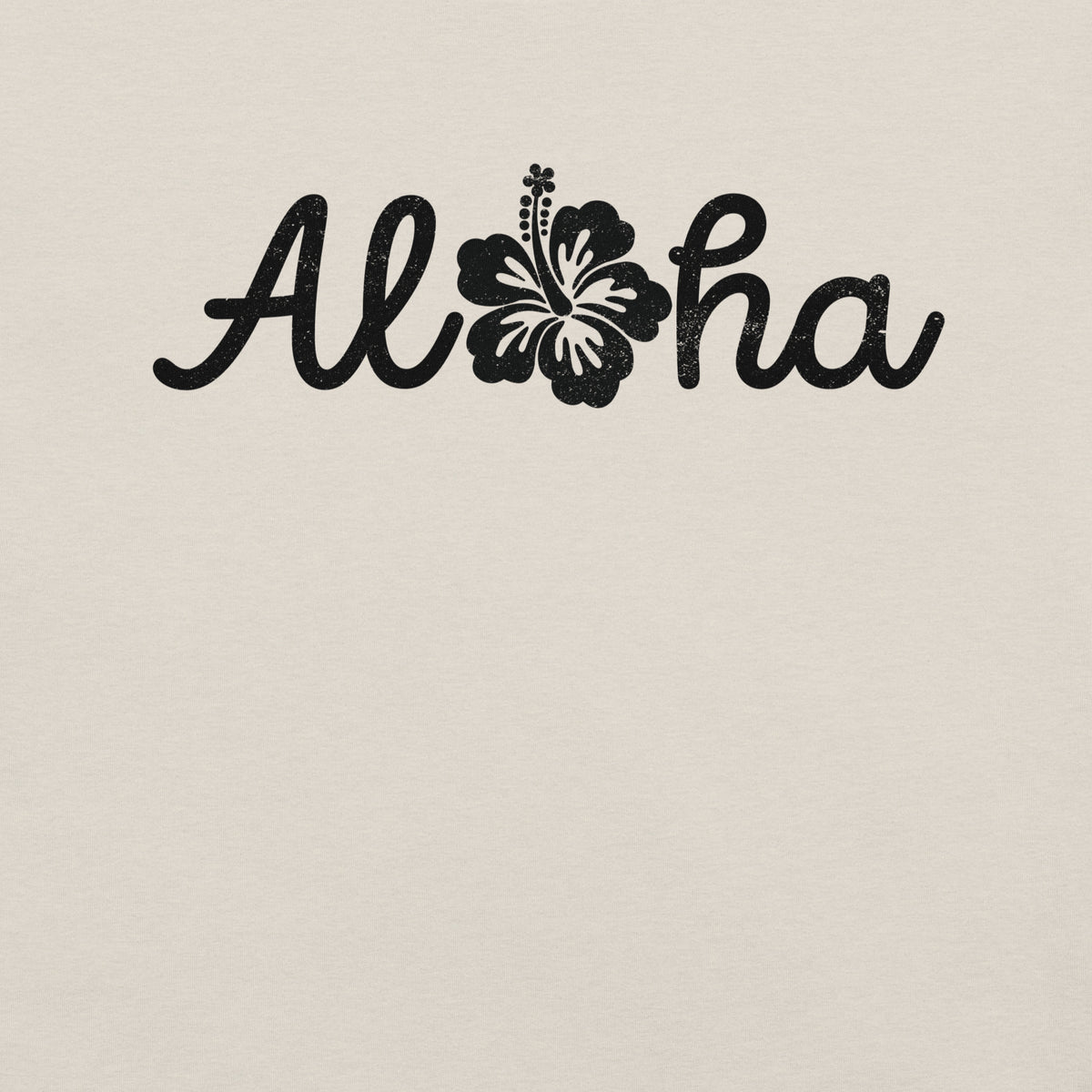 Aloha Hawaii Hibiscus Flower vintage graphic, printed on a SodaPop Cool t-shirt.