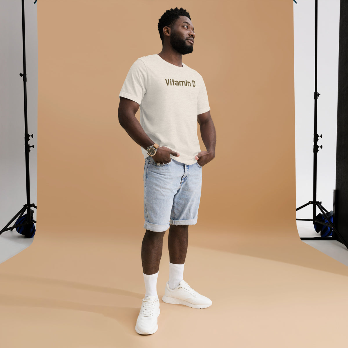 Vitamin D vintage graphic, printed on a SodaPop Cool t-shirt.