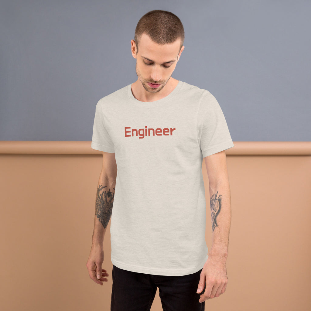 Engineer vintage graphic, printed on a SodaPop Cool t-shirt.