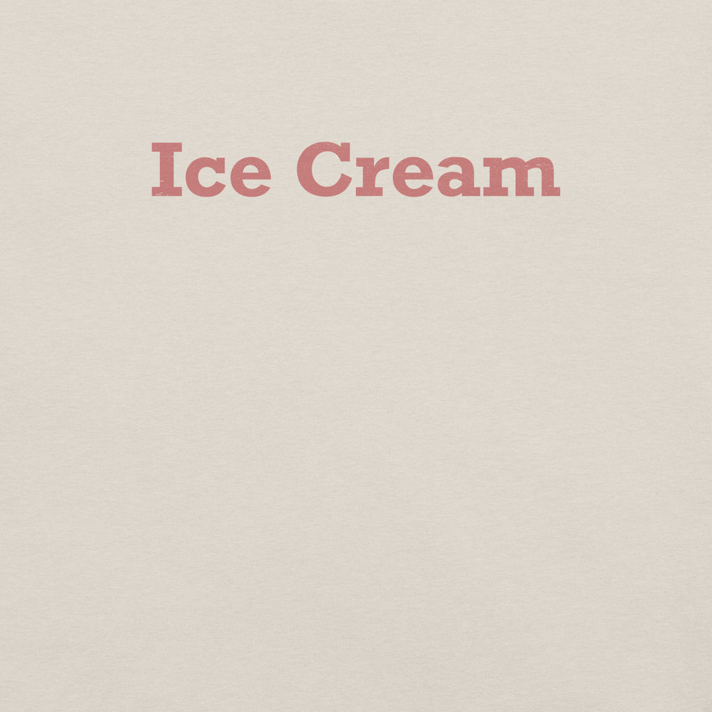 Ice Cream vintage graphic, printed on a SodaPop Cool t-shirt.