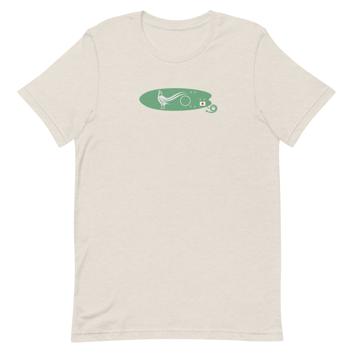 Green Pheasant Surf Company Japan vintage graphic, printed on a SodaPop Cool t-shirt.