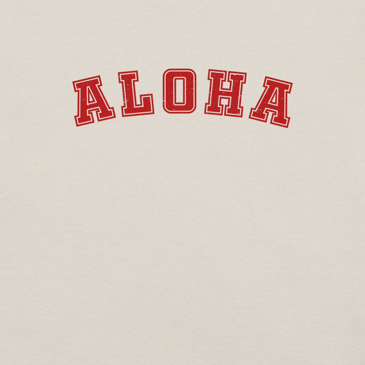 Aloha Hawaii Block vintage graphic, printed on a SodaPop Cool t-shirt.