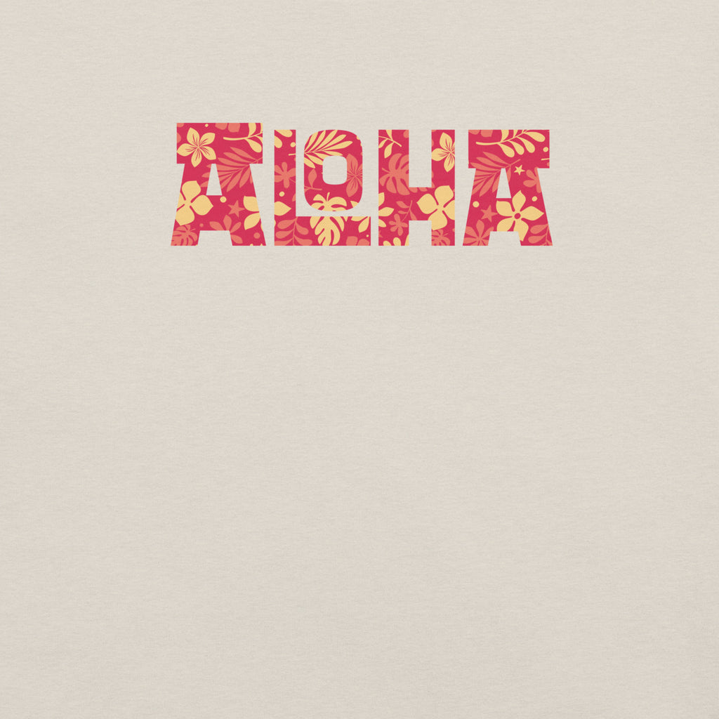 Aloha Hawaii Billboard Flowers vintage graphic, printed on a SodaPop Cool t-shirt.