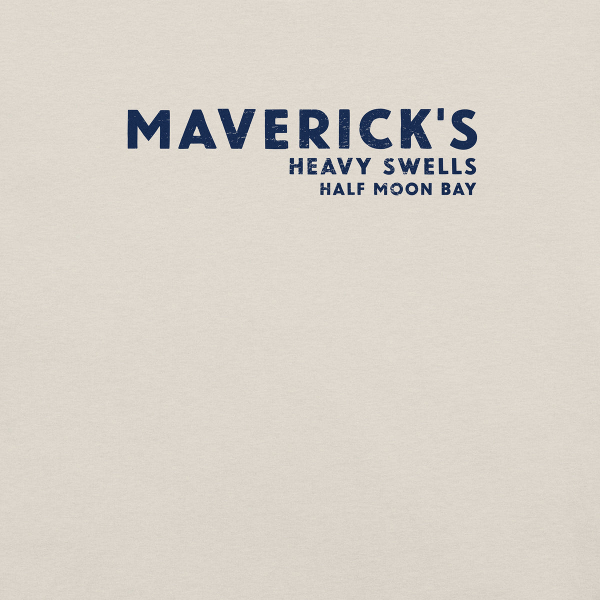 Maverick's Surfing California vintage graphic, printed on a SodaPop Cool t-shirt.