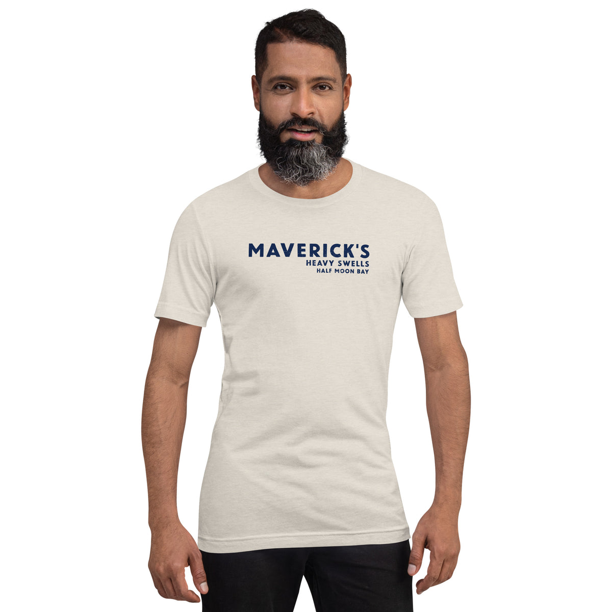 Maverick's Surfing California vintage graphic, printed on a SodaPop Cool t-shirt.