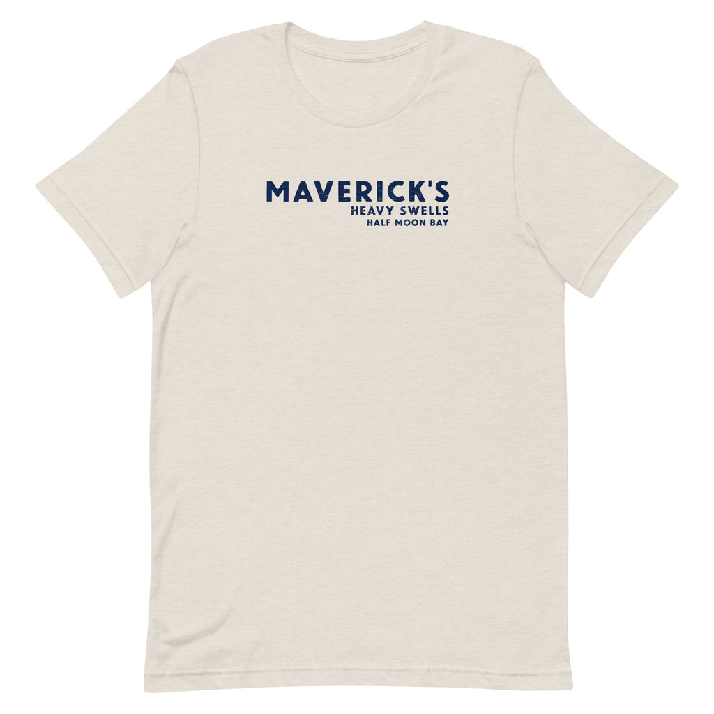 Maverick's Surfing California vintage graphic, printed on a SodaPop Cool t-shirt.