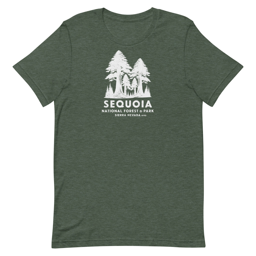 Sequoia Forest & Park California vintage graphic, printed on a SodaPop Cool t-shirt.