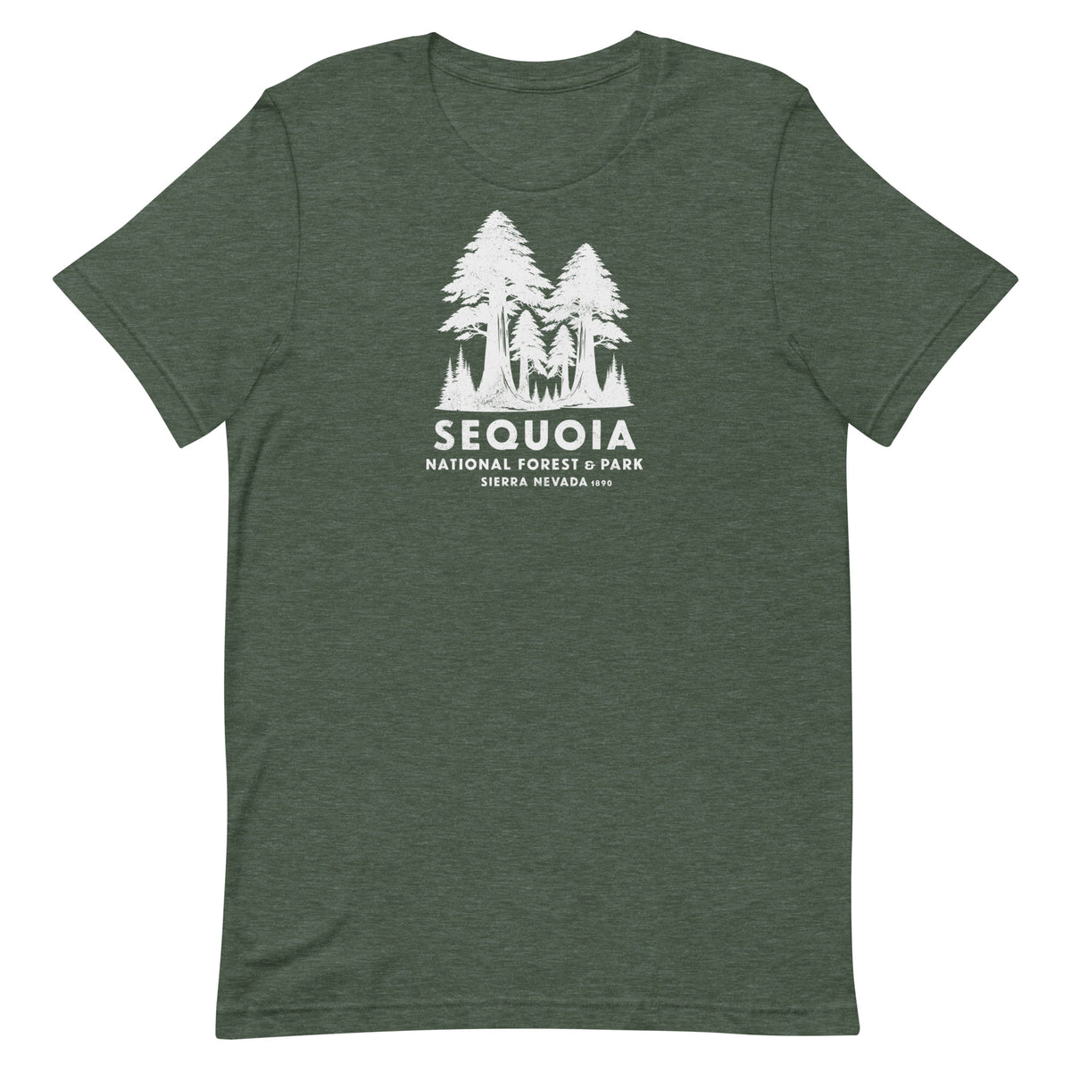 Sequoia Forest & Park California vintage graphic, printed on a SodaPop Cool t-shirt.