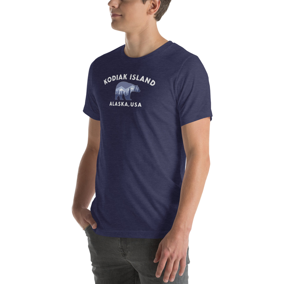 Kodiak Island Alaska Park Bear vintage graphic, printed on a SodaPop Cool t-shirt.