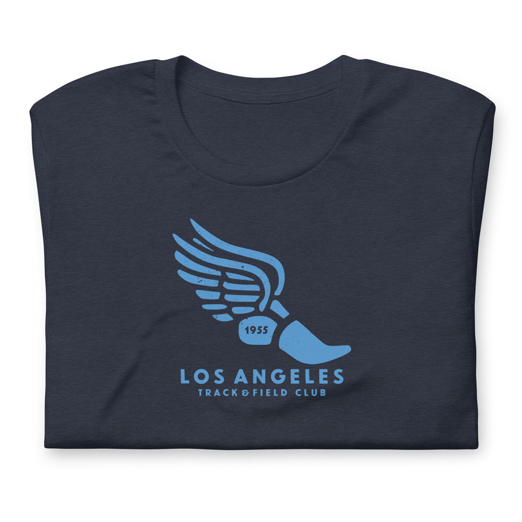 Los Angeles Track & Field 1955 California vintage graphic, printed on a SodaPop Cool t-shirt.
