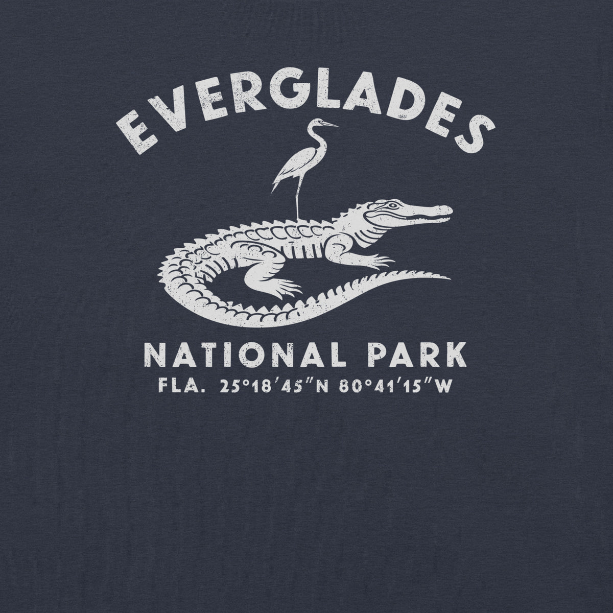 Everglades National Park Florida vintage graphic, printed on a SodaPop Cool t-shirt.