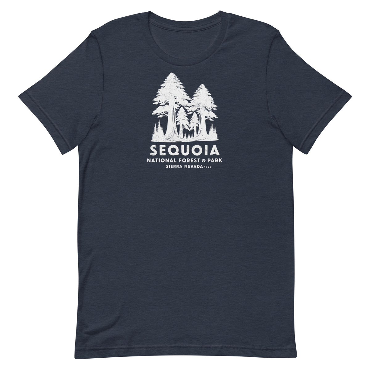 Sequoia Forest & Park California vintage graphic, printed on a SodaPop Cool t-shirt.