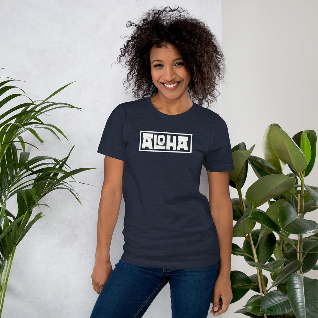 Aloha Hawaii Billboard vintage graphic, printed on a SodaPop Cool t-shirt.