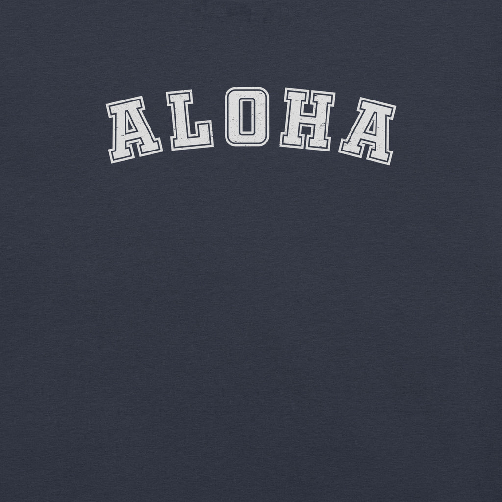 Aloha Hawaii Block vintage graphic, printed on a SodaPop Cool t-shirt.