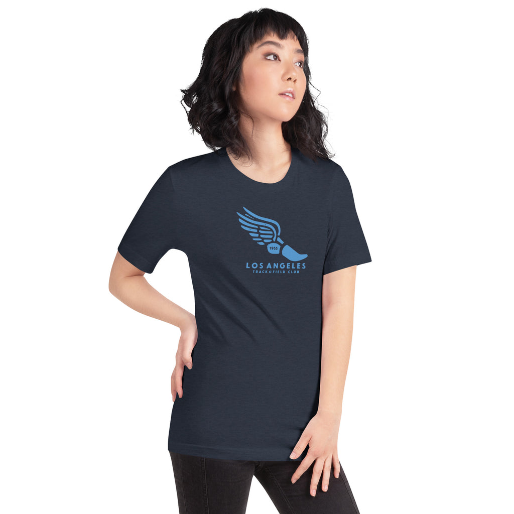 Los Angeles Track & Field 1955 California vintage graphic, printed on a SodaPop Cool t-shirt.