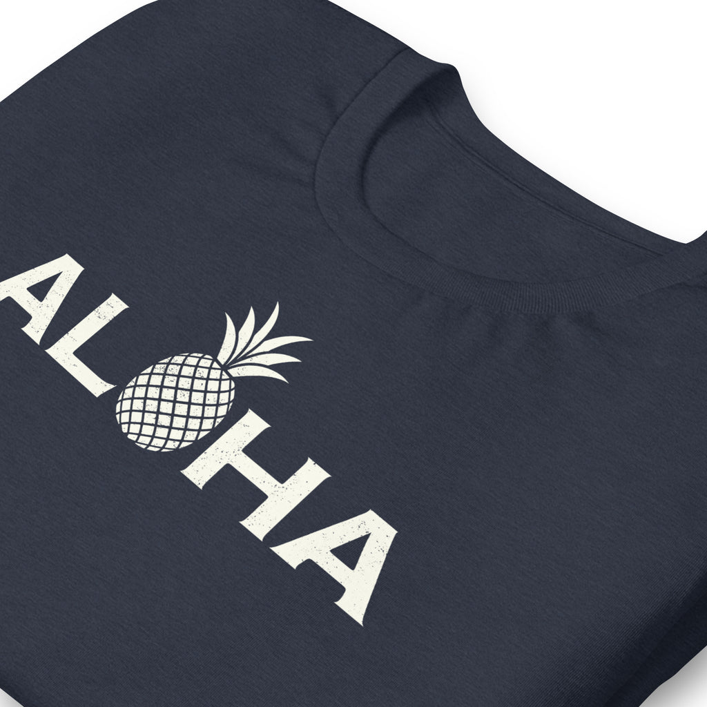Aloha Hawaii Pineapple vintage graphic, printed on a SodaPop Cool t-shirt.