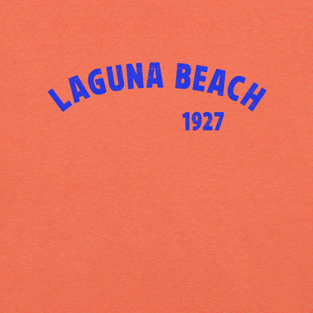 Laguna Beach 1927 California vintage graphic, printed on a SodaPop Cool t-shirt.