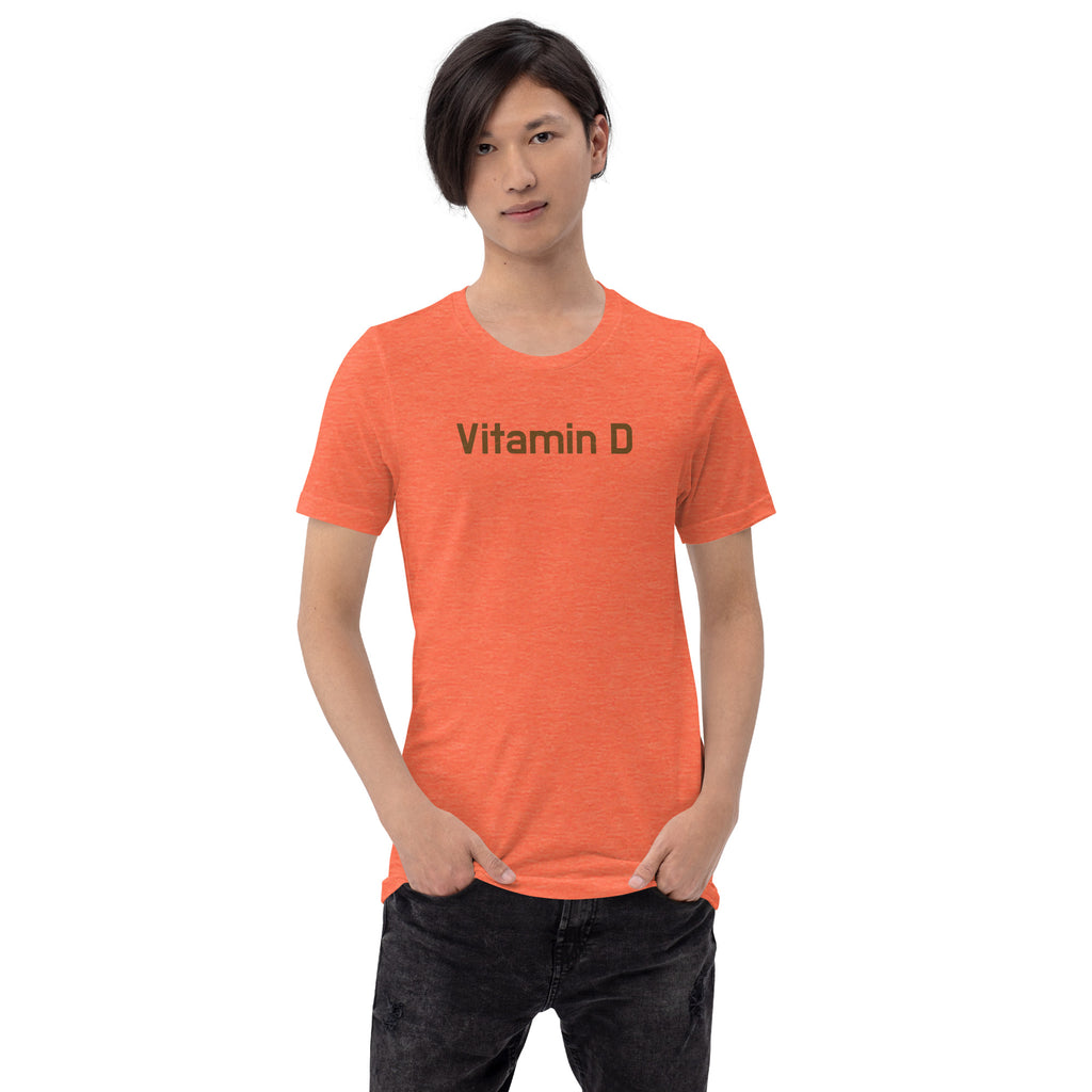 Vitamin D vintage graphic, printed on a SodaPop Cool t-shirt.