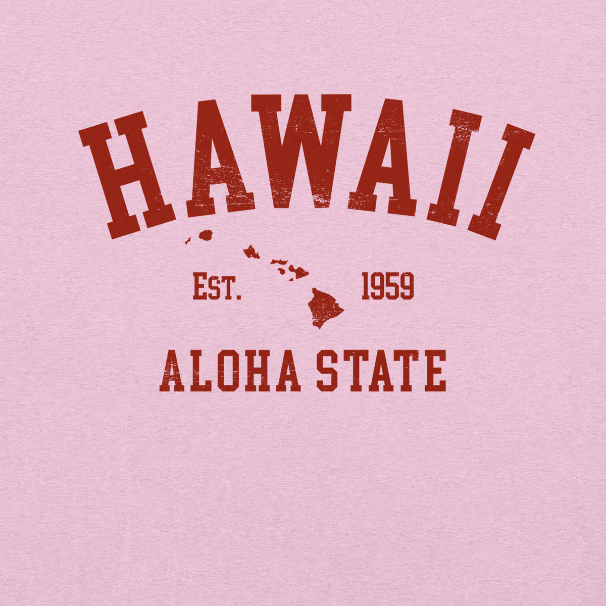 Aloha State of Hawaii vintage graphic, printed on a SodaPop Cool t-shirt.