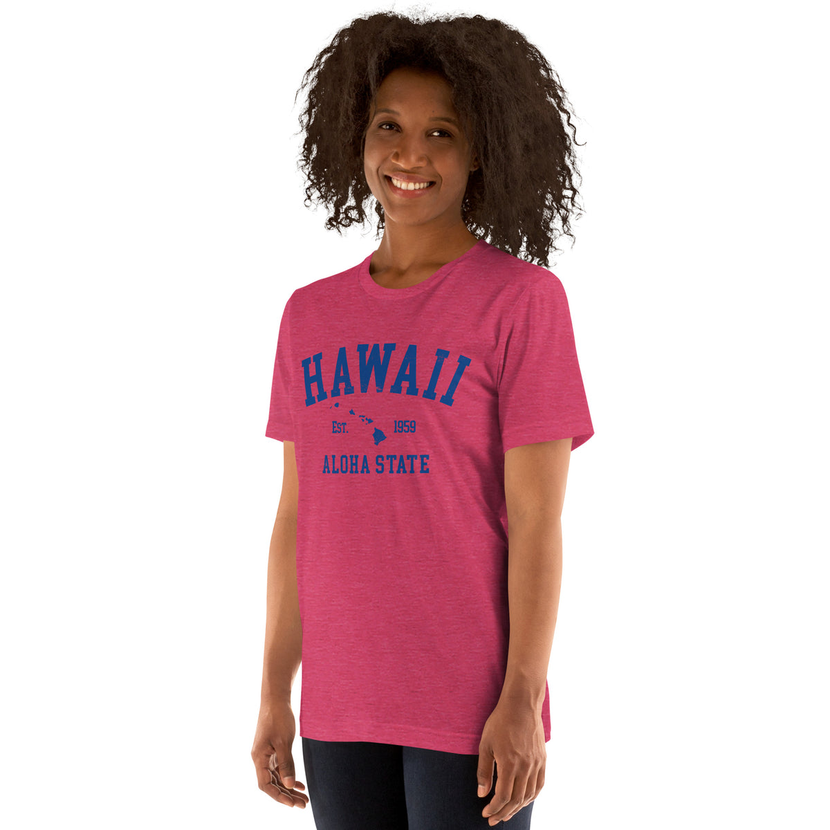 Aloha State of Hawaii vintage graphic, printed on a SodaPop Cool t-shirt.