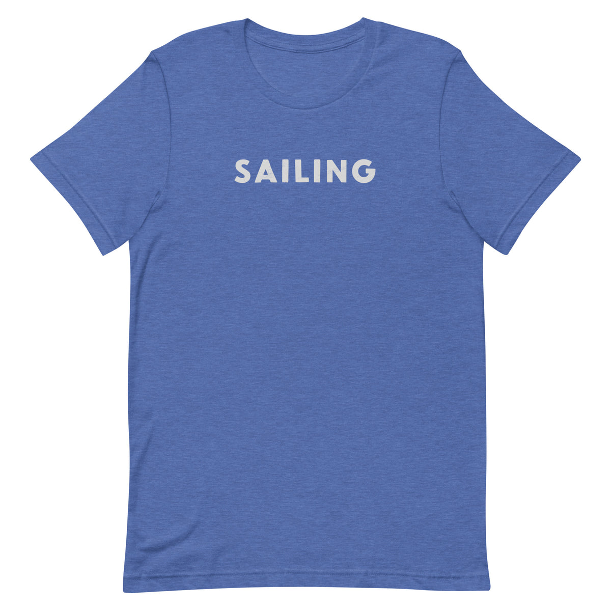 The word "Sailing" in clean vintage lettering, printed on a SodaPop Cool t-shirt.