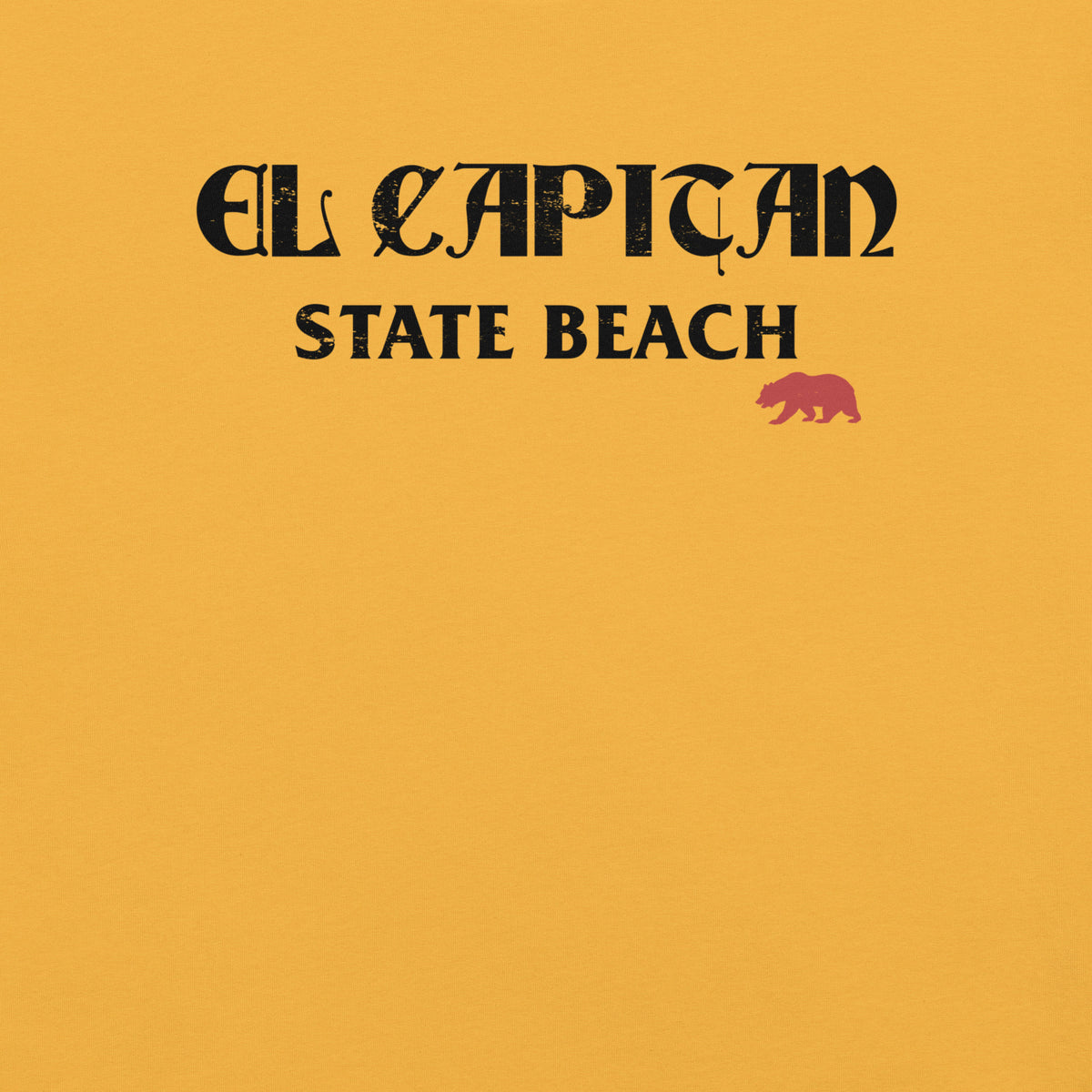 El Capitan State Beach California vintage graphic, printed on a SodaPop Cool t-shirt.