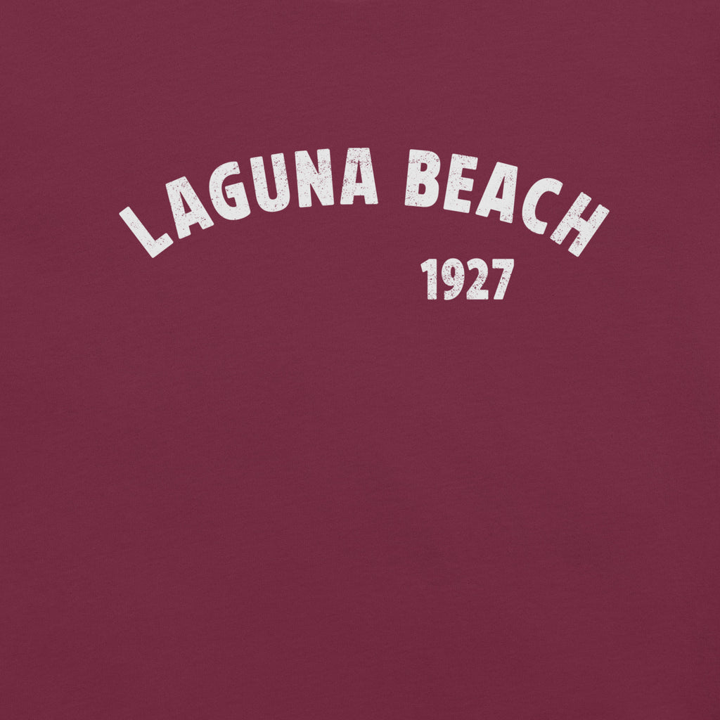 Laguna Beach 1927 California vintage graphic, printed on a SodaPop Cool t-shirt.