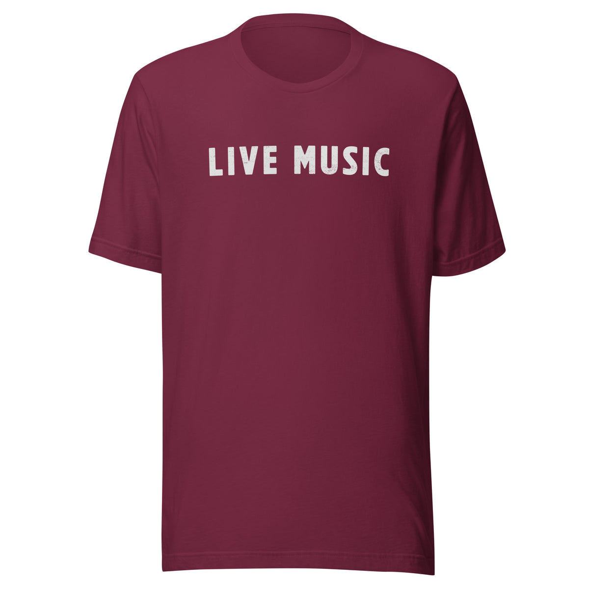 Live Music vintage graphic, printed on a SodaPop Cool t-shirt.