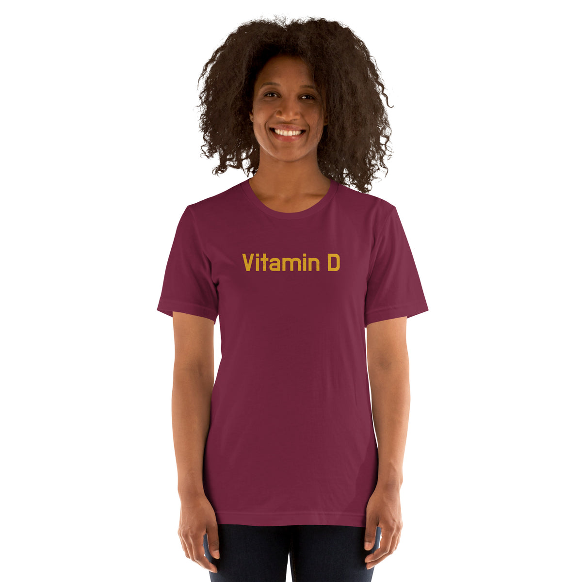 Vitamin D vintage graphic, printed on a SodaPop Cool t-shirt.