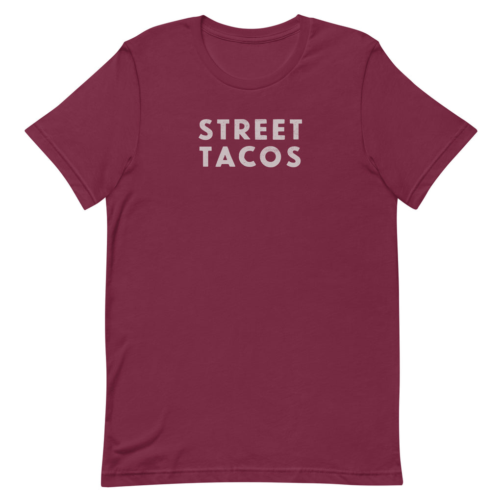 Street Tacos vintage graphic, printed on a SodaPop Cool t-shirt.